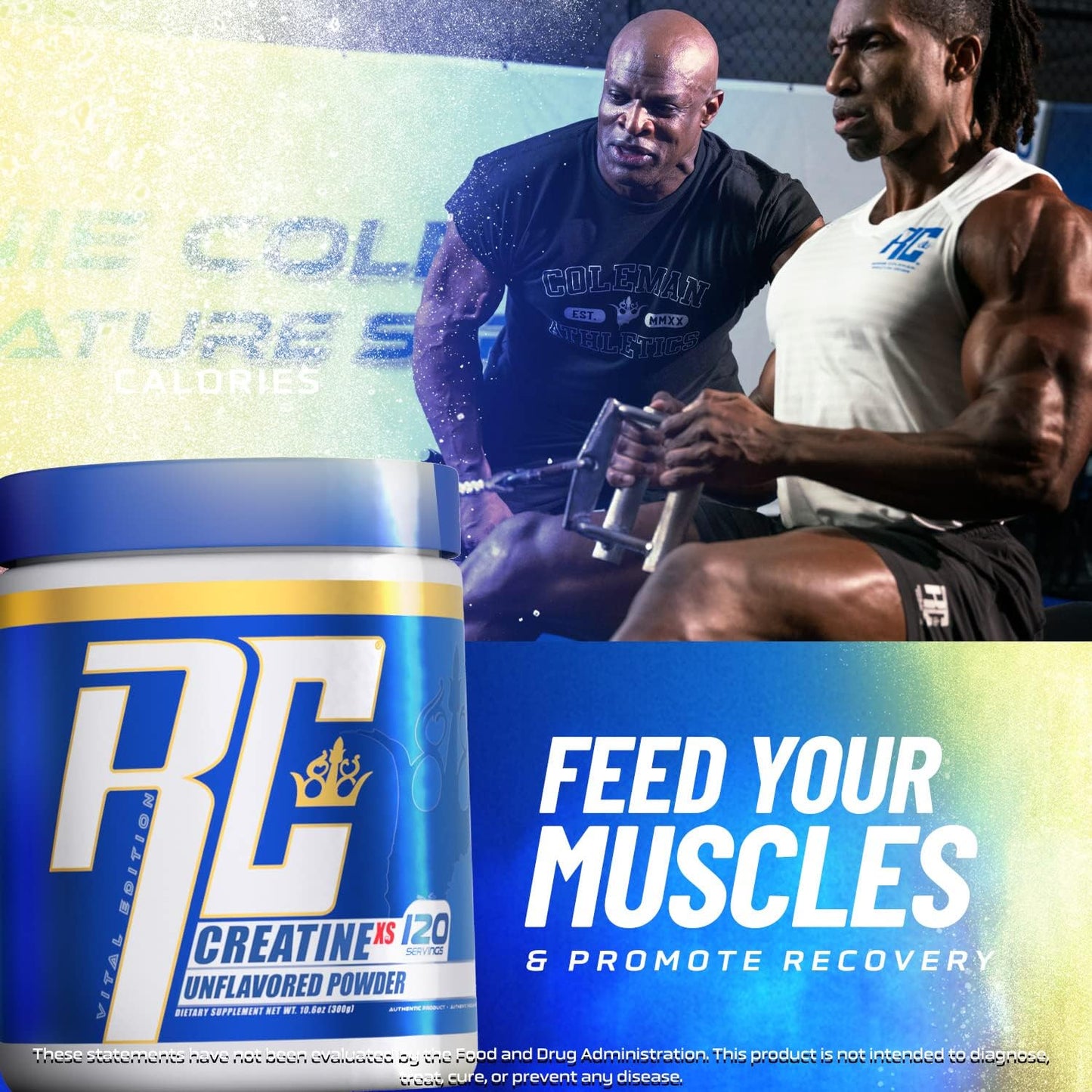 Ronnie Coleman Creatine XS (120 servicios de 2.5 gr o 60 de 5gr)