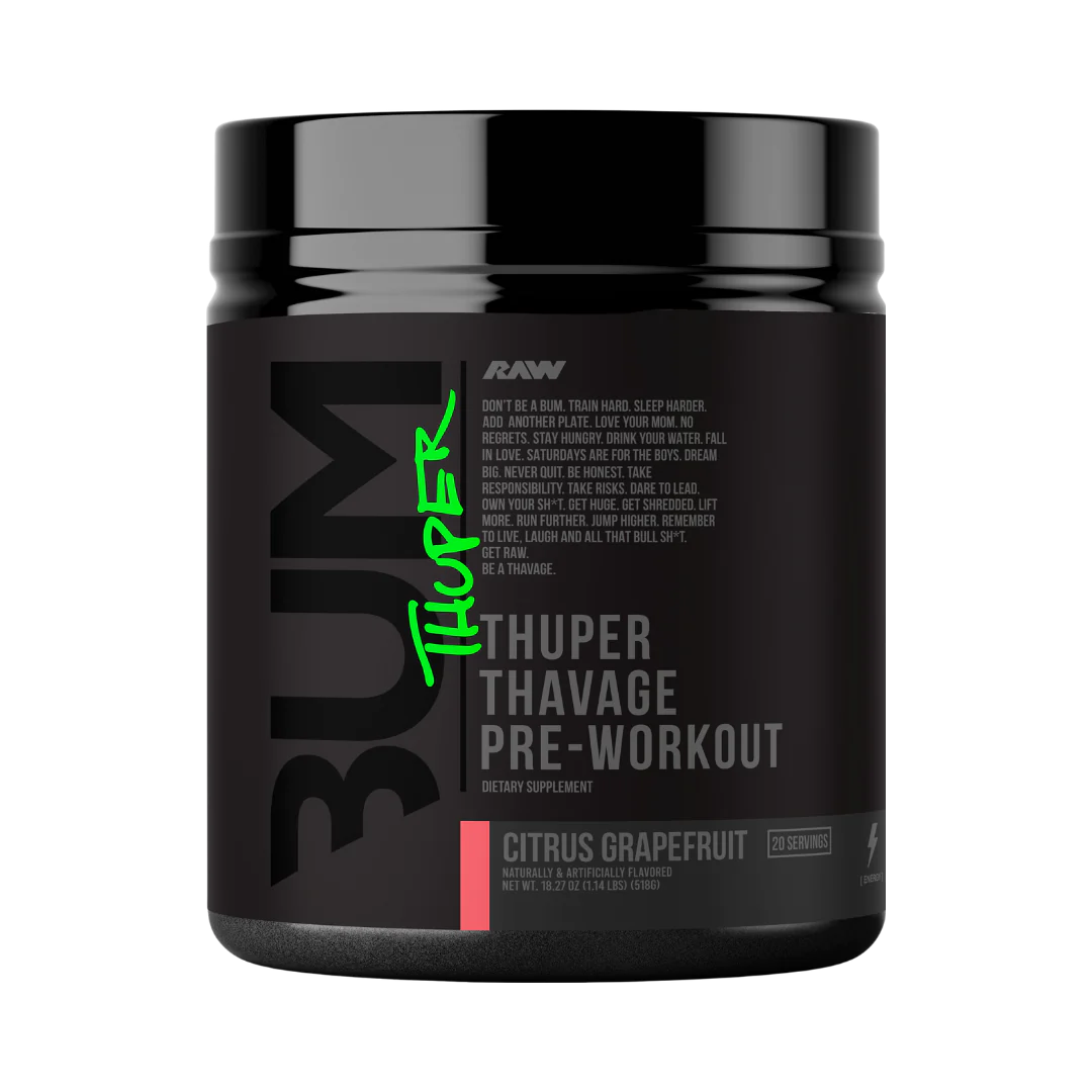 CBUM Raw THUPER THAVAGE Pre-Workout