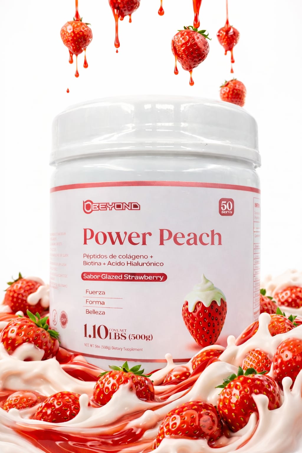 PÉPTIDOS DE COLÁGENO + BIOTINA + ÁCIDO HIALURÓNICO (50 SERVICIOS)