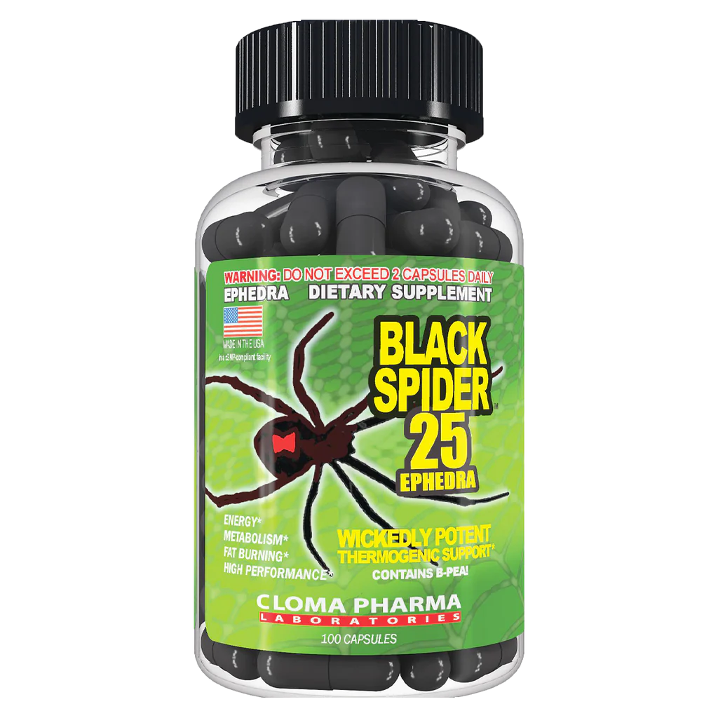Cloma Pharma BLACK SPIDER 25 EPH 100 Cápsulas
