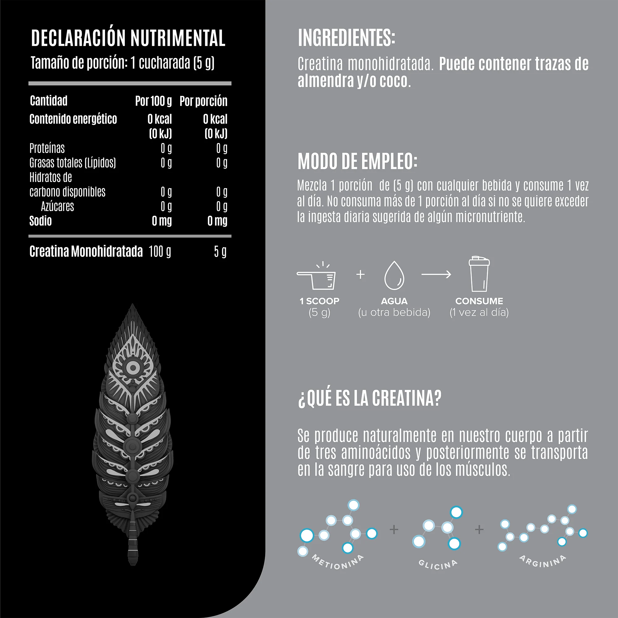 BIRDMAN Creatina Monohidratada (90 Servicios)