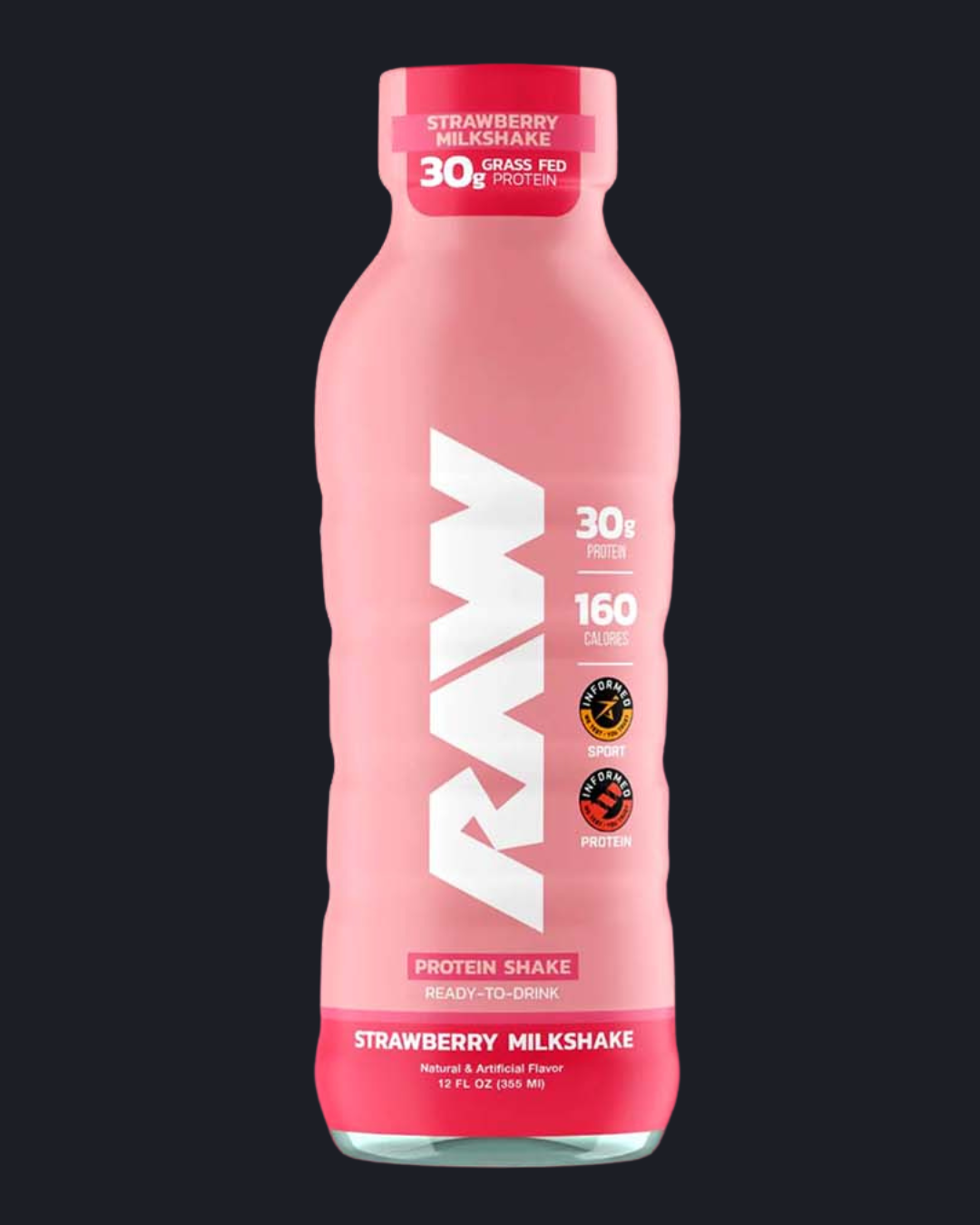 RAW NUTRITION PROTEIN SHAKE 12OZ 355ML (1PZ)