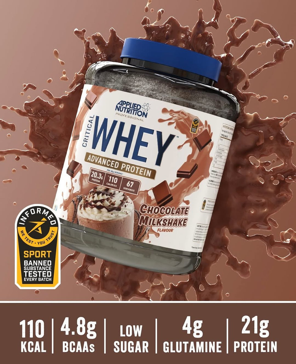 APPLIED NUTRITION CRITICAL WHEY 5LB (67 SERVICIOS)