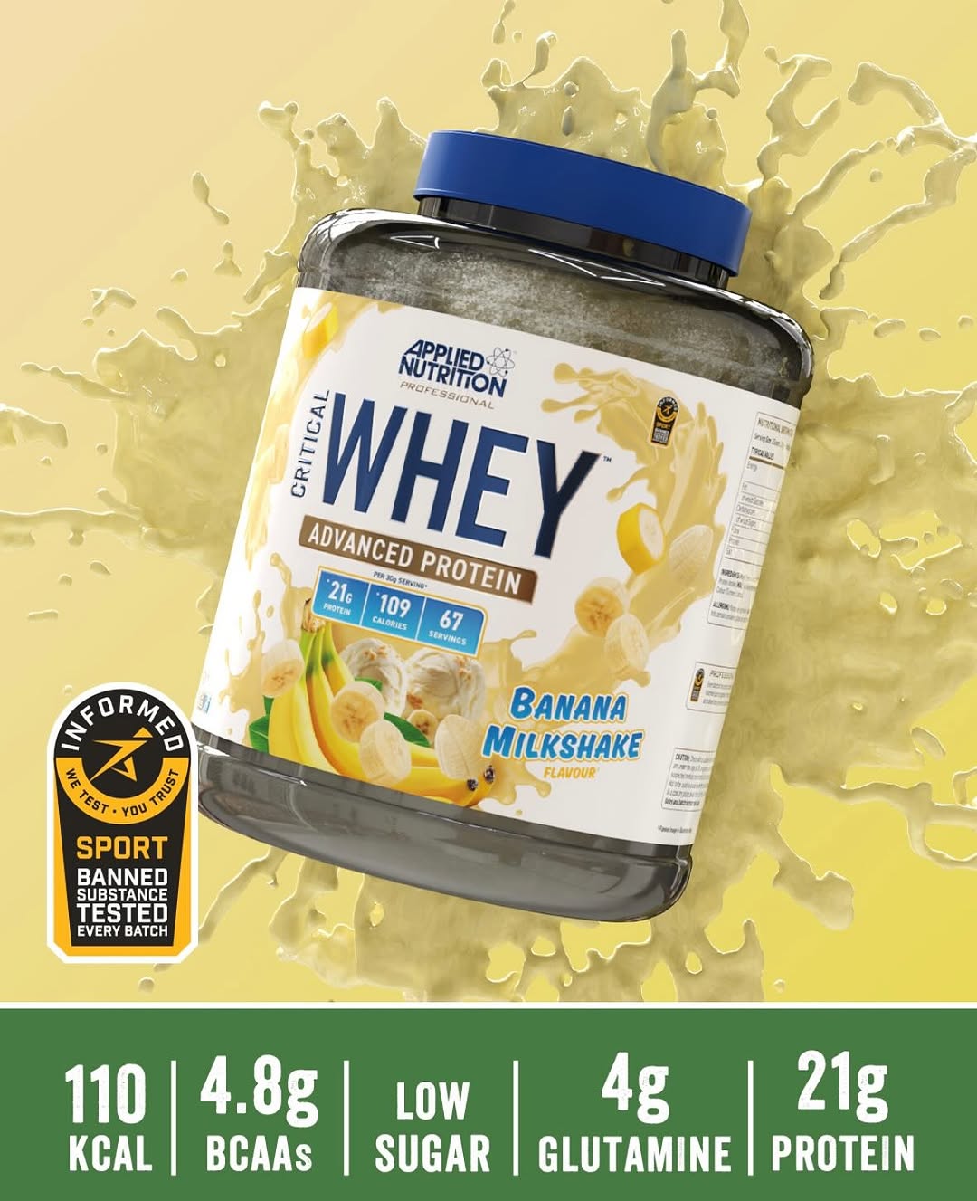 APPLIED NUTRITION CRITICAL WHEY 5LB (67 SERVICIOS)