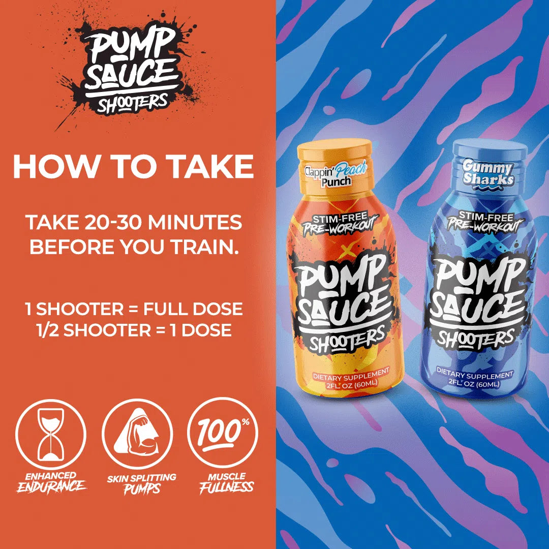 PUMP SAUCE SHOOTERS STIM FREE 2OZ (60ML)